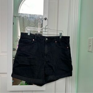 Mango Black Mom Jean Short